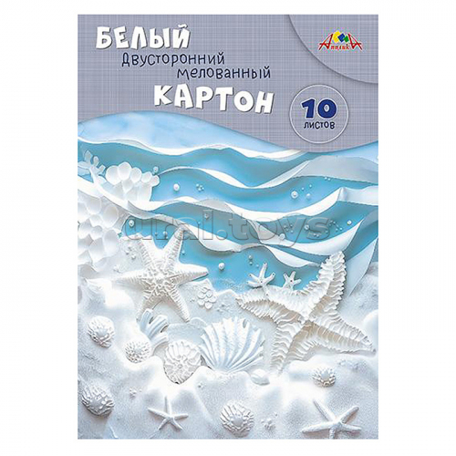 Картон белый А4, 10л. двухст. мелов. 