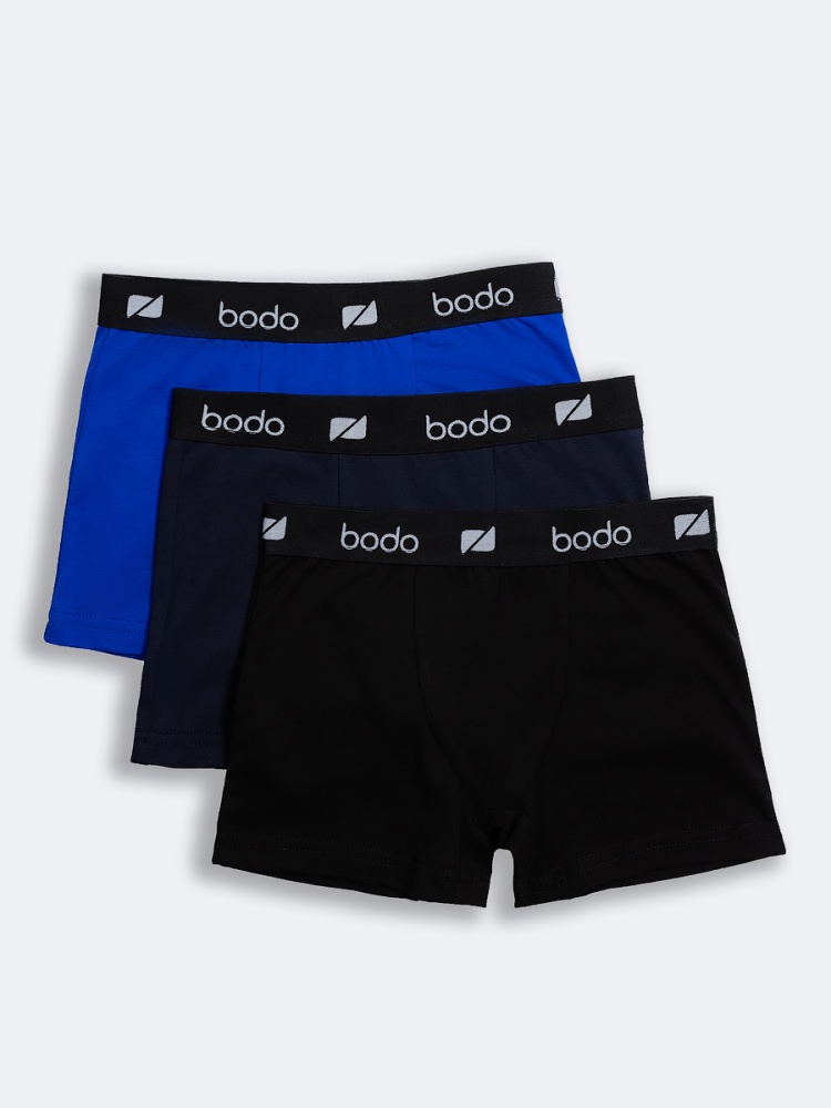 Комплект трусов (3 шт.) 50-21MU; черный/василек/темно-синий