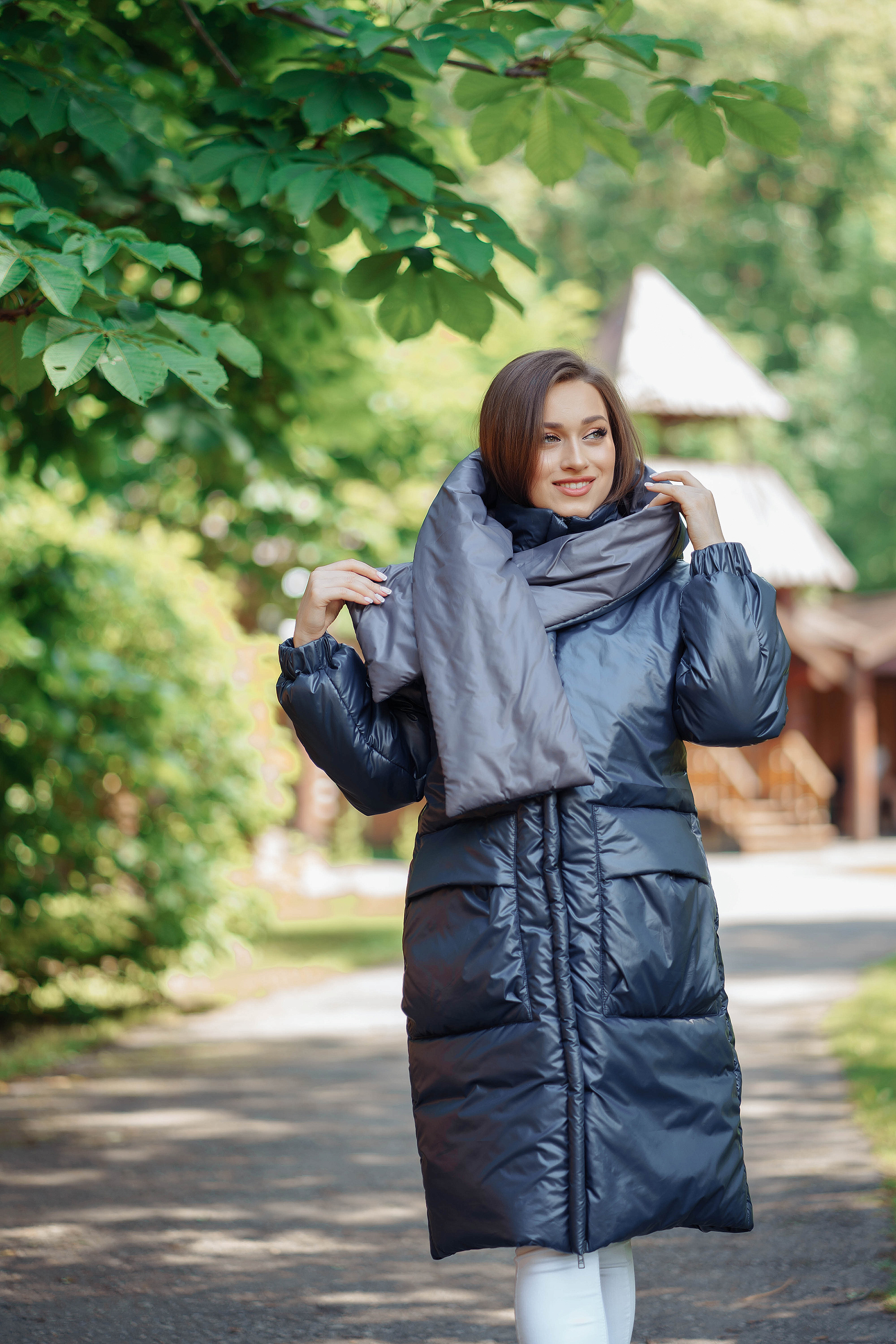 Ст.цена 3450р. Куртка женская зимняя 22600 (синий/лиловый)