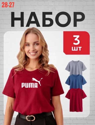 Футболка женская 3 шт (без выбора цвета), код 7324699
