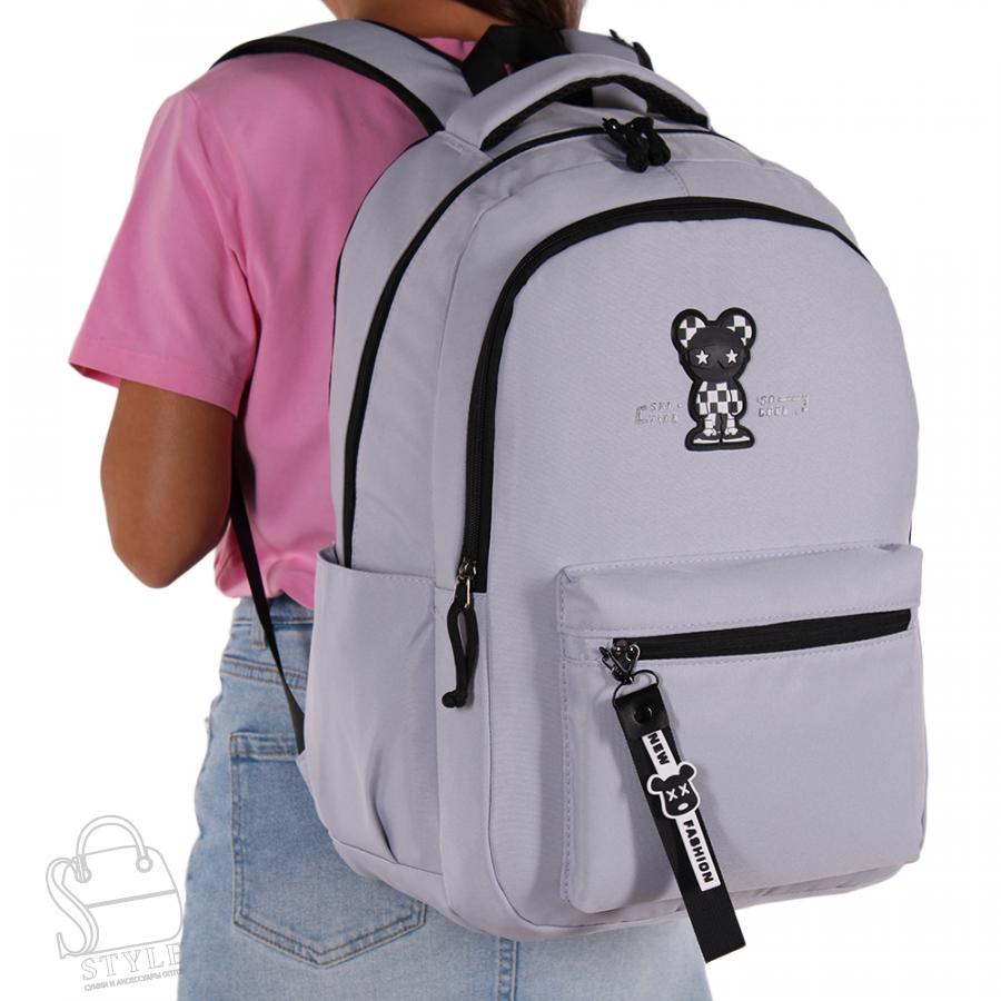 Рюкзак женский текстильный 1867P l.gray Sikaile