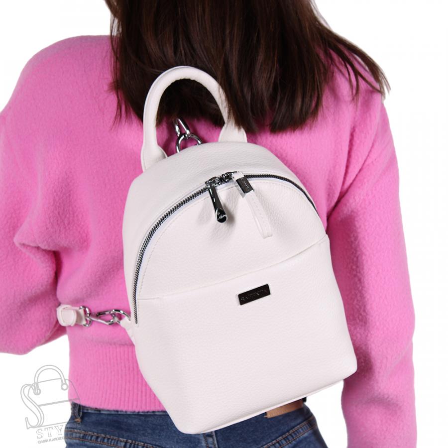 Рюкзак женский 69149 white Velina Fabbianno-Safenta30 в Новосибирске