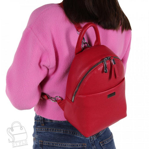 Рюкзак женский 69149 red Velina Fabbianno-Safenta/30