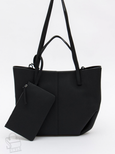 Сумка женская кожаная 1003L black Polina&Eiterou