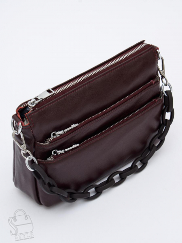 Сумка женская кожаная 3011NN wine red Natale Navetta
