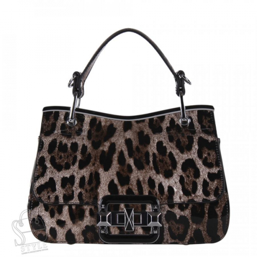 Сумка женская кожаная 6061Q leopard brown Polina&Eiterou