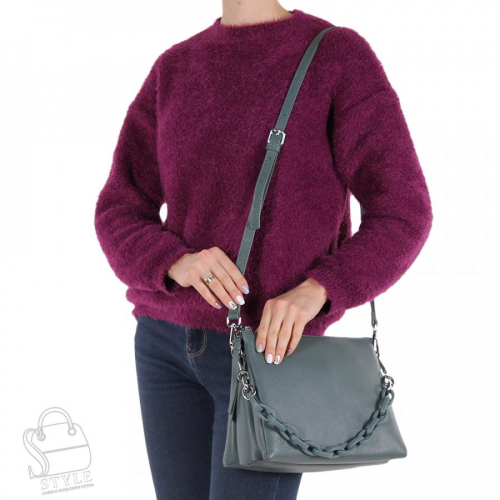 Сумка женская кожаная 8511VG l.blue Vitelli Grassi в Новосибирске