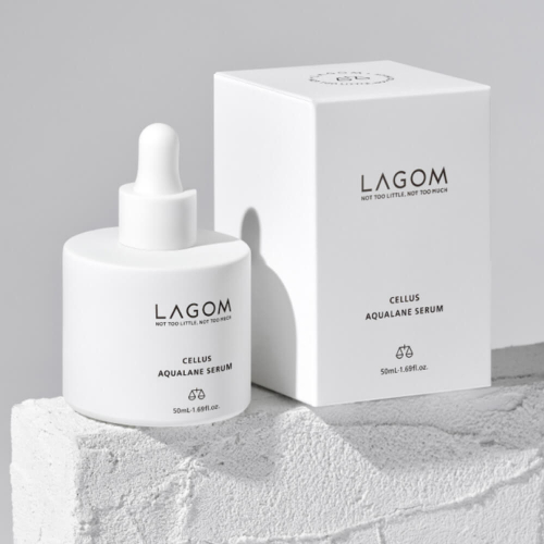 LAGOM/ Глубокоувлажняющая ампула с ферментированным скваланом Lagom Cellus Aqualane Serum 50 мл.