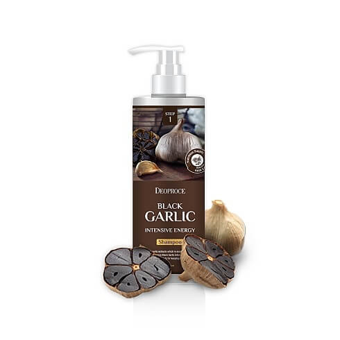 Шампунь против выпадения волос с экстрактом чёрного чеснока Deoproce Black Garlic Intensive Energy Shampoo 1000 мл