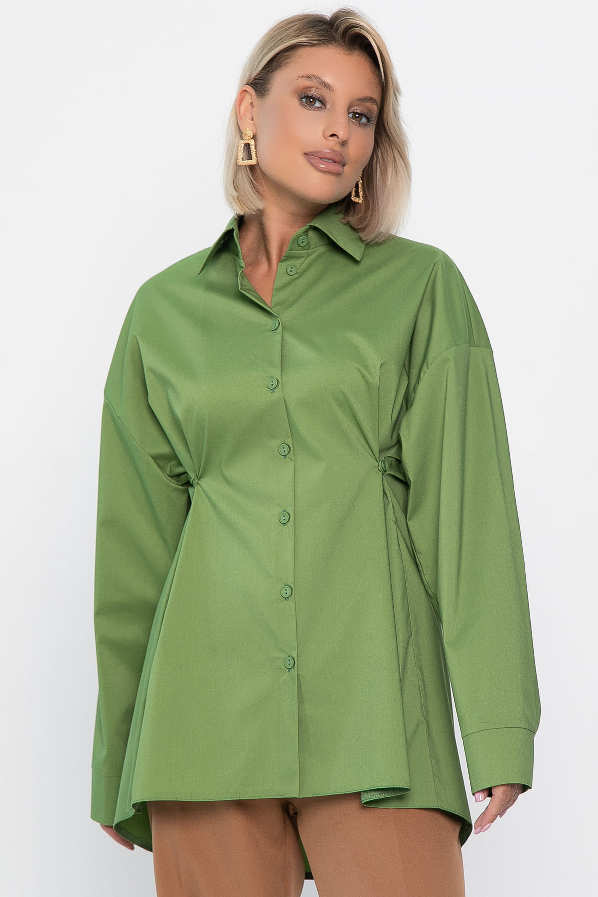 Рубашка Антария (зеленое яблоко) Б14189-5М