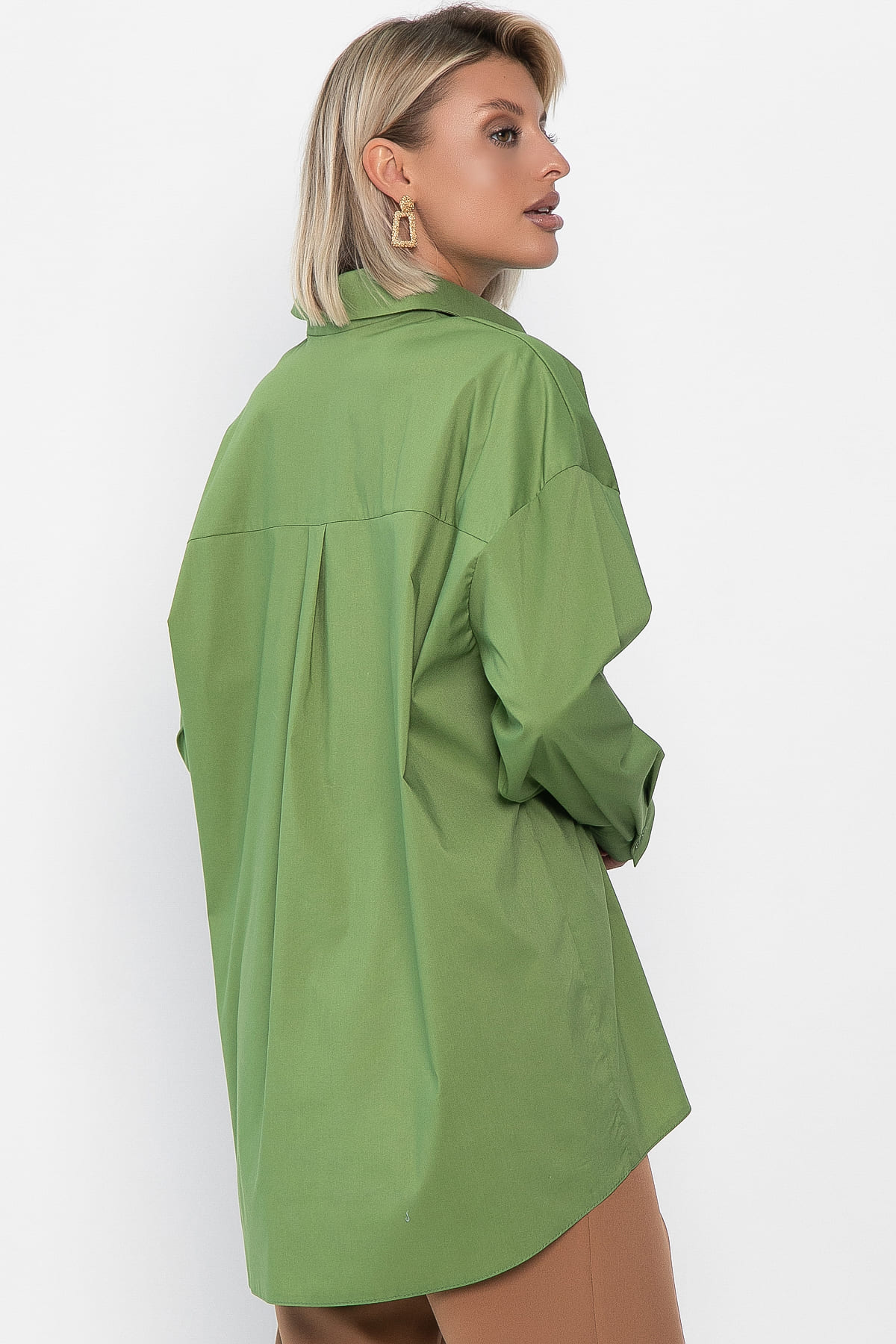 Рубашка Антария (зеленое яблоко) Б14189-5М