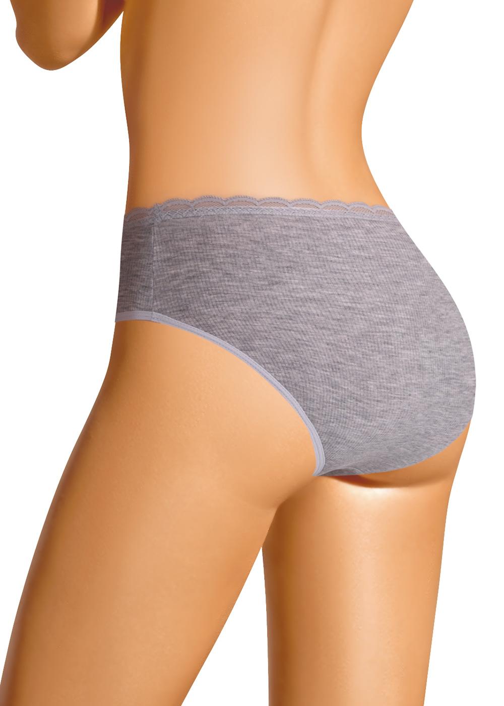 CLE C025 Трусы женские слипы C025 меланж серый