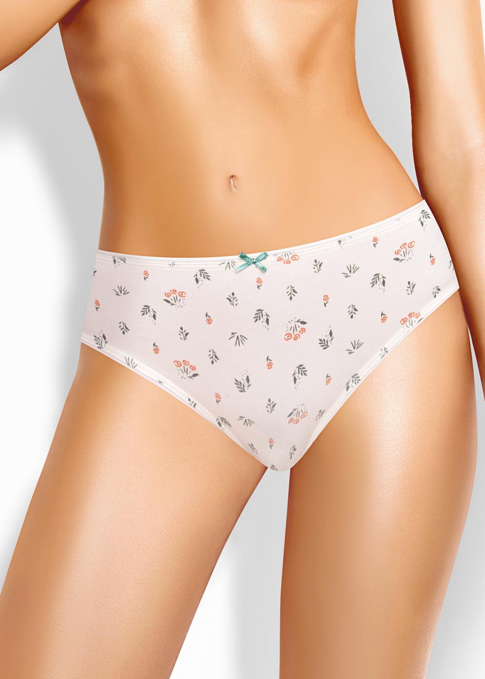 CLE C1184/2 Трусы женские слипы C1184/2 св.бежевый/зелёный