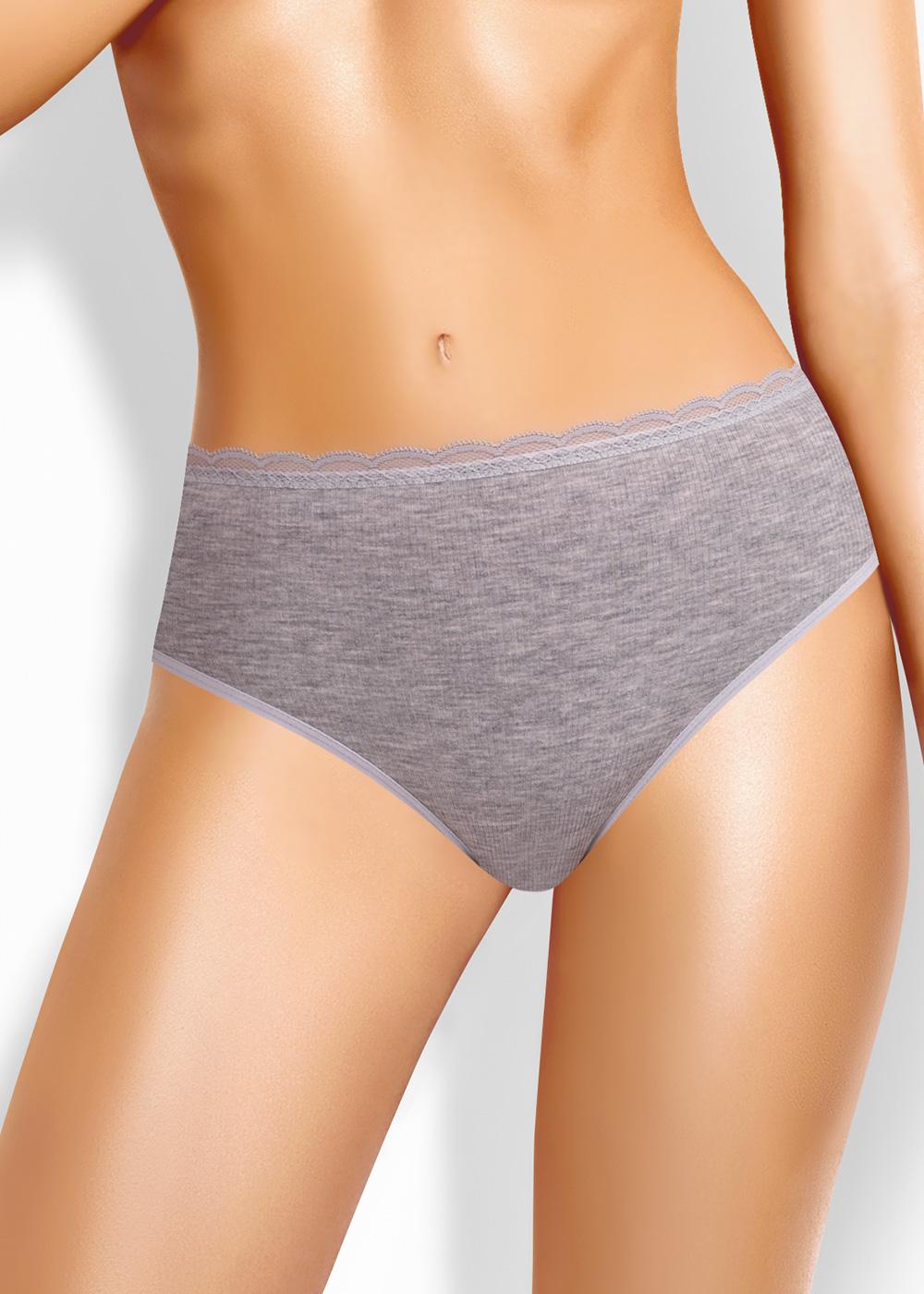 CLE C025 Трусы женские слипы C025 меланж серый