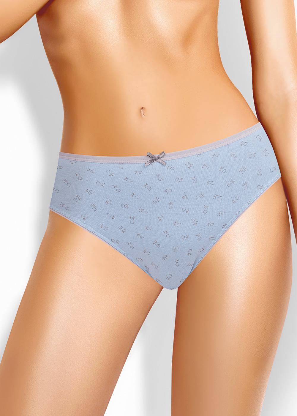 CLE C1177/2 Трусы женские слипы C1177/2 св.голубой/кофейный