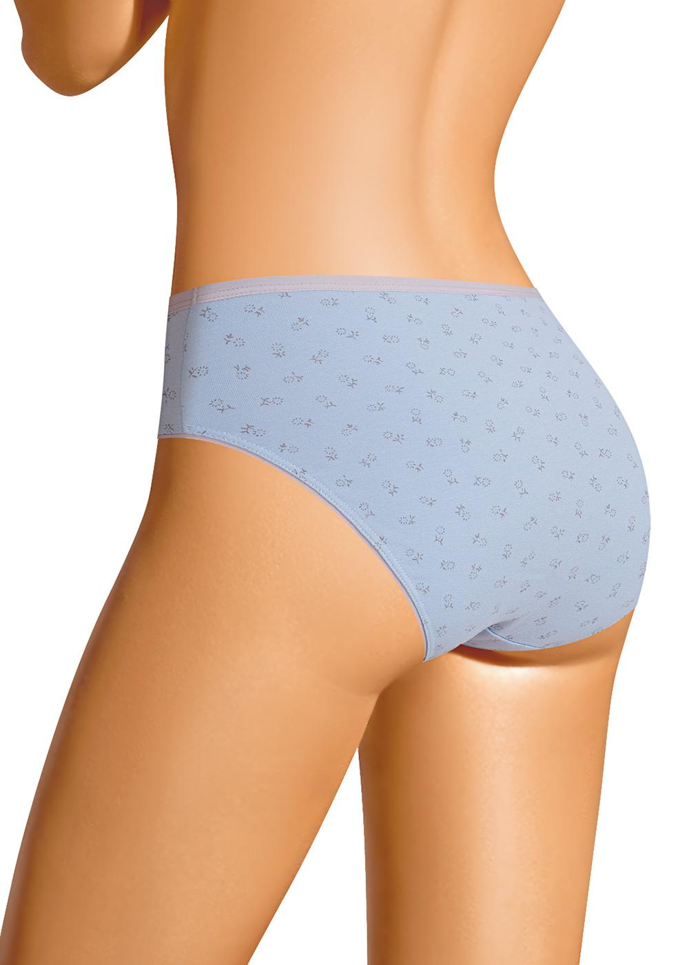 CLE C1177/2 Трусы женские слипы C1177/2 св.голубой/кофейный