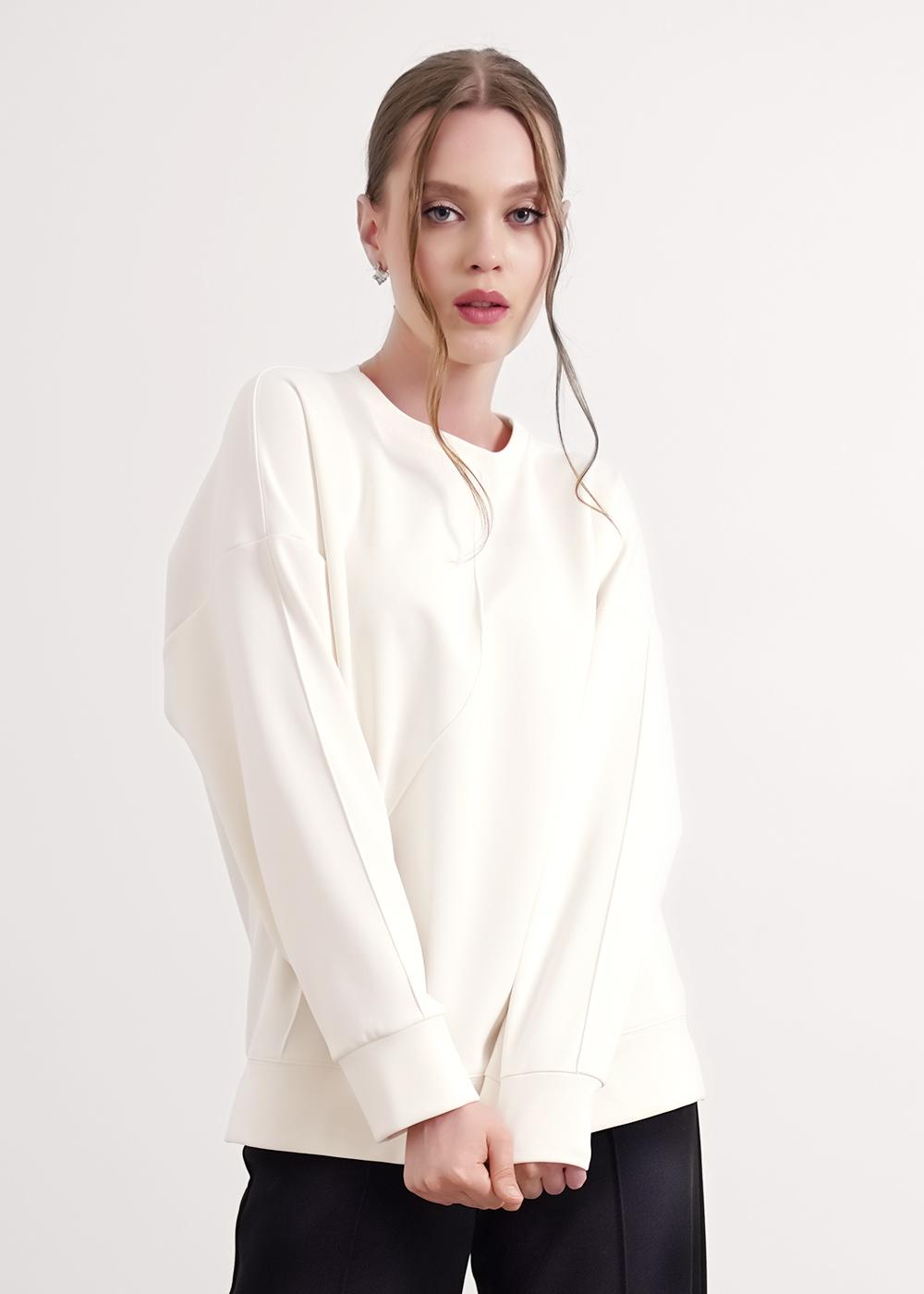 Ст.цена 1450р CLE 156972/181эф Джемпер женский 156972/181эф молочный