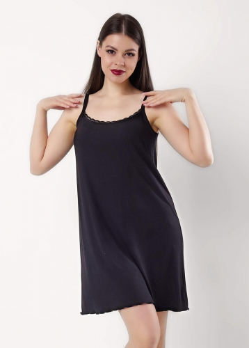CLE LS025 Сорочка ночная женская LS025 чёрный