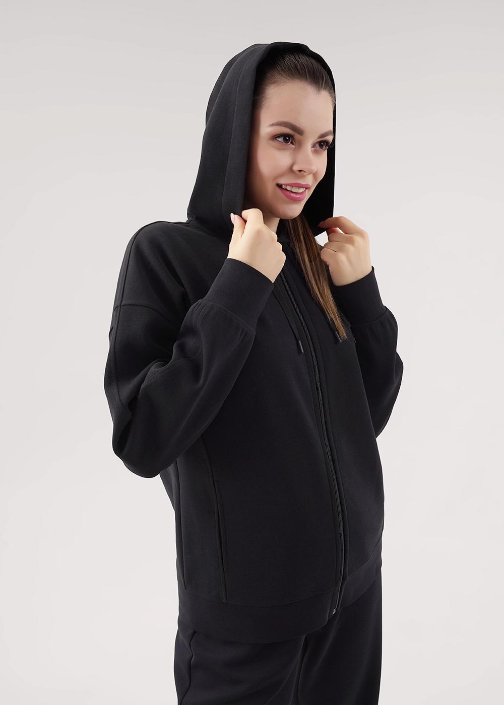 CLE LJ15-100 черн Толстовка женская LJ15-100 черн чёрный