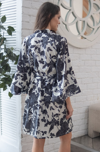 Gladis 4113 Короткий запашной халат Mia-Amore