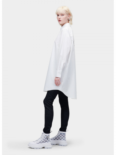 Платье рубашка KARL LAGERFELD 3262 белый
