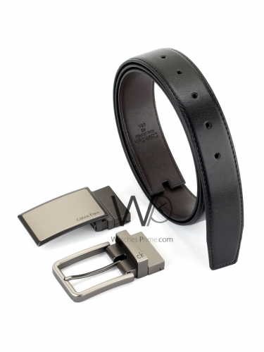 Ремень кожа Calvin Klein 1289 черный