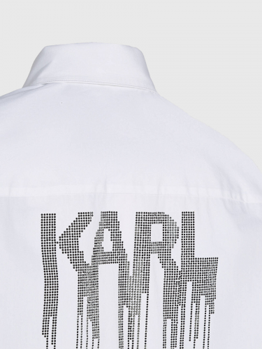 Платье рубашка KARL LAGERFELD 3263 белый