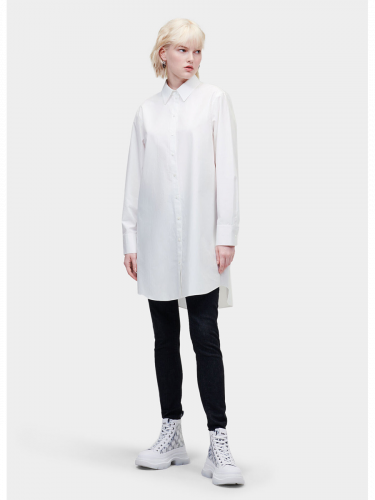 Платье рубашка KARL LAGERFELD 3262 белый