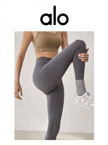 Леггинсы Alo Yoga 5086-2 2шт/уп черный,серый