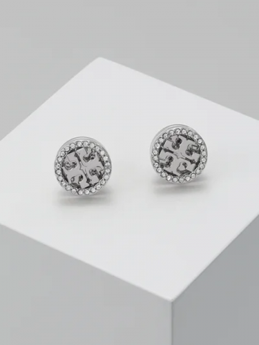 Серьги гвоздики Tory Burch 1284 серебро