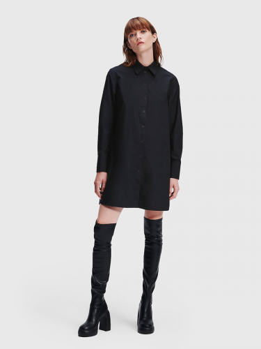 Платье рубашка KARL LAGERFELD 3263 черный