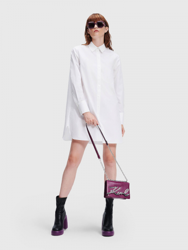 Платье рубашка KARL LAGERFELD 3263 белый