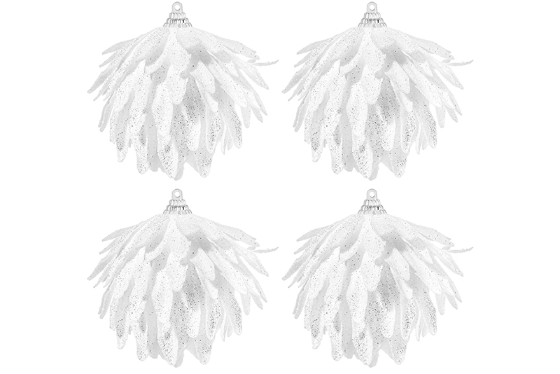 Набор 4 новогодних шаров 10*10 см