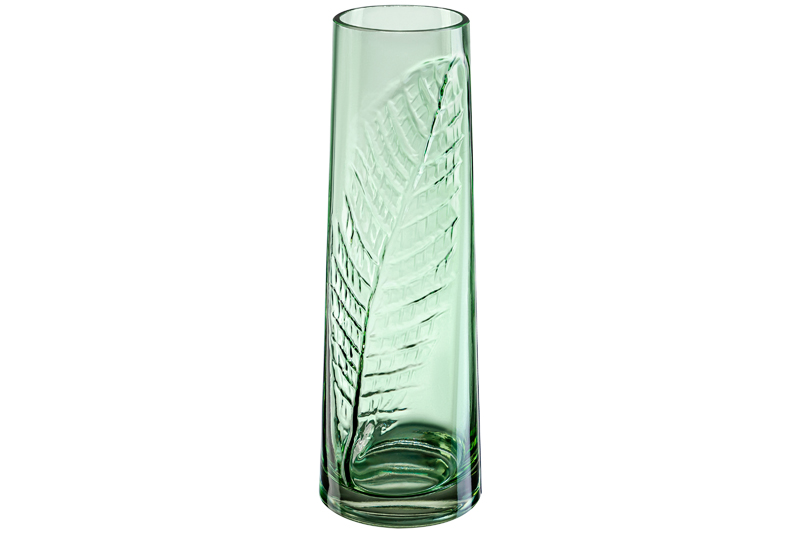 БЫЛО 1398 руб! Ваза 12*12*36 см зеленая, стекло