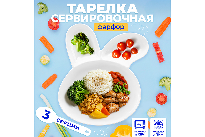 Менажница 23*18,5*2,5 см