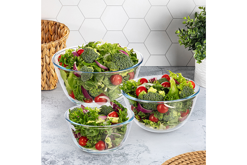 БЫЛО 1045 руб! Набор 3 салатников 800 мл, 1050 мл, 1,6 л