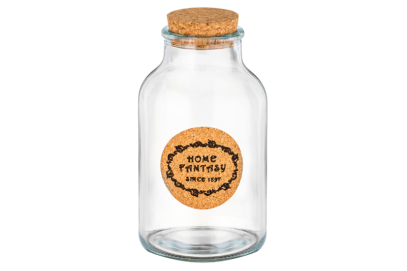 БЫЛО 274 руб! Банка стеклянная 540 мл 8*8*15,5 см