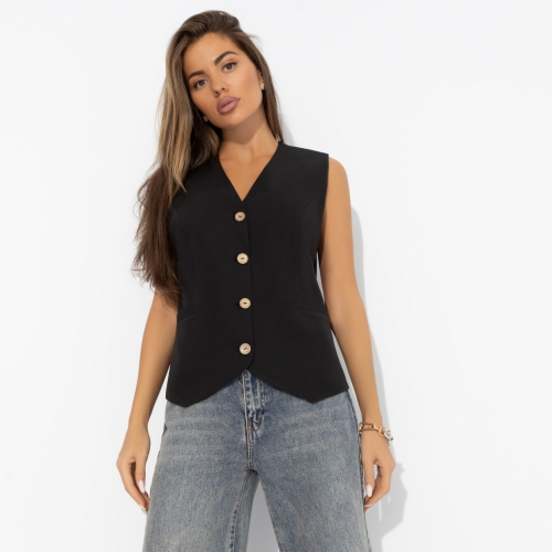 Жилет из костюмной ткани, Залог успеха (black)