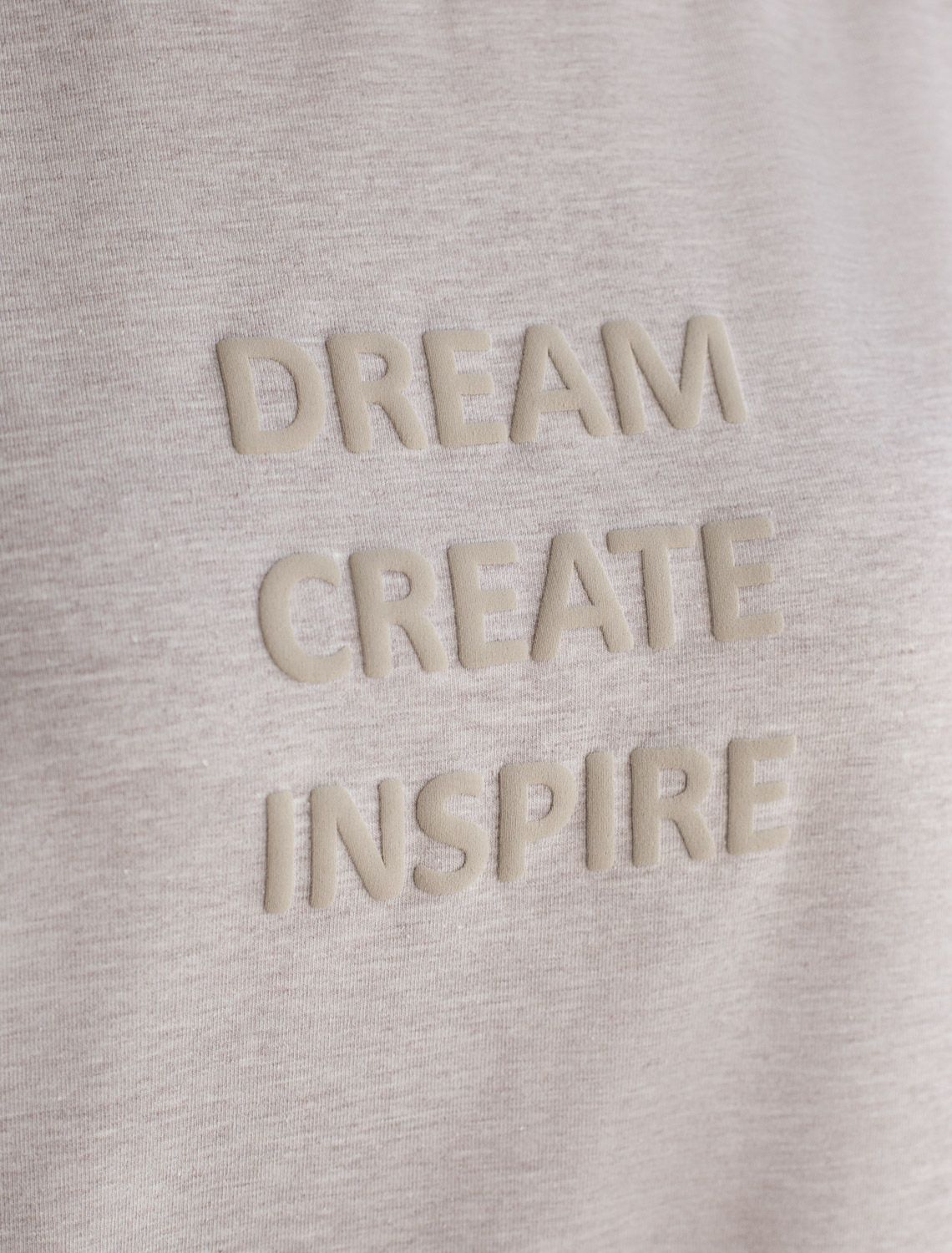 Футболка из премиального хлопка с авторским принтом D49.117 кофейный меланж_create