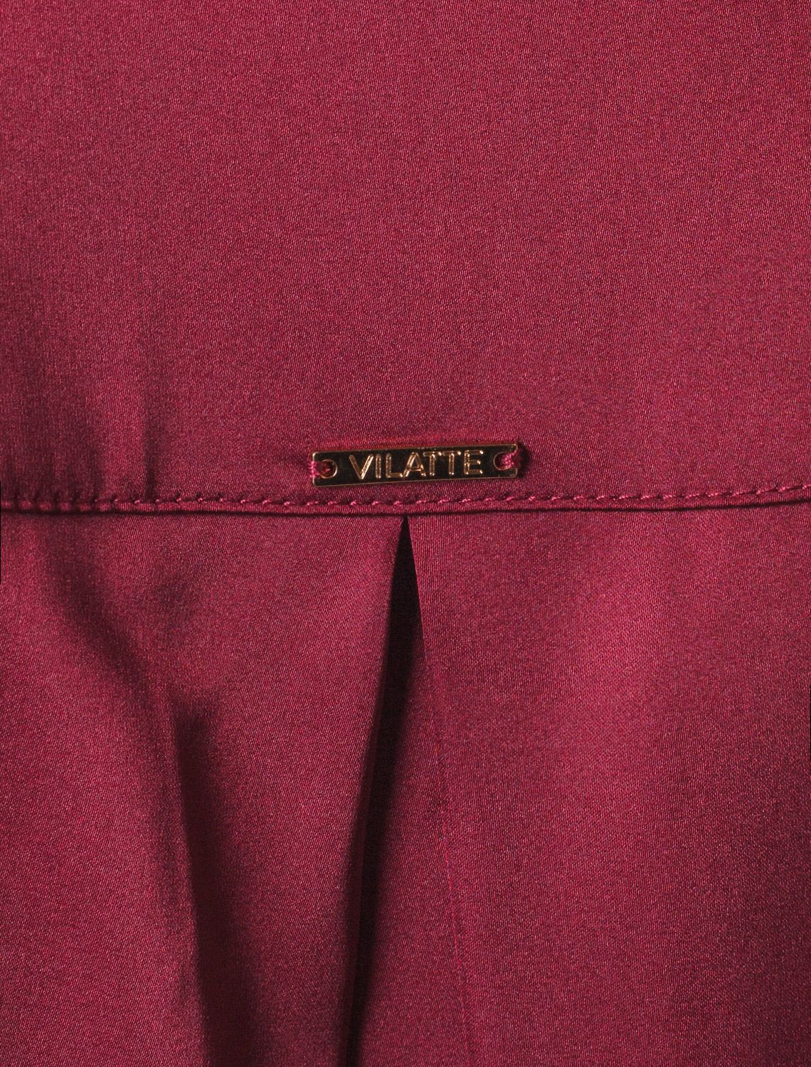 Блузка из сатина с эластаном D29.275 винный