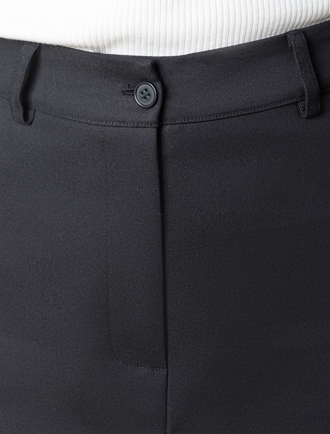 Юбка из плотной эластичной ткани из хлопка с нейлоном D26.201 черный