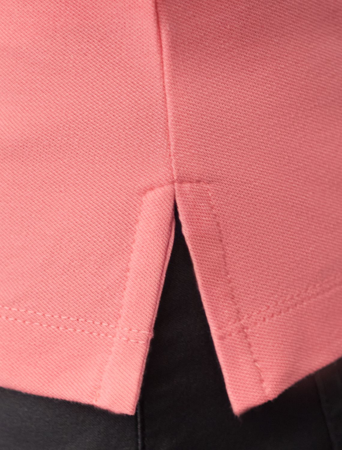 Футболка-поло из премиального хлопка D49.087 коралл