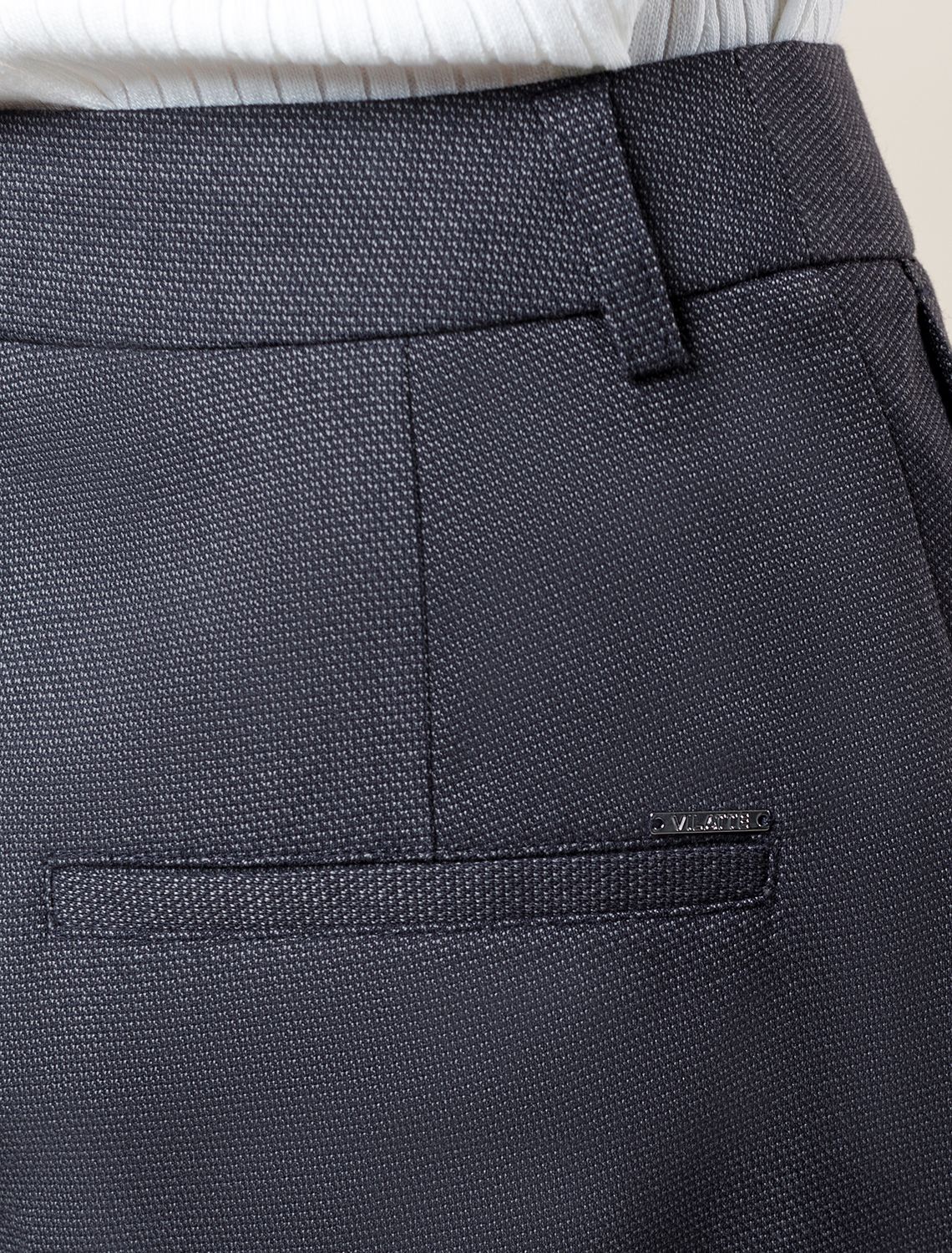 Шорты-бермуды из премиальной костюмной ткани с добавлением лиоцелла D28.059 серо-синий