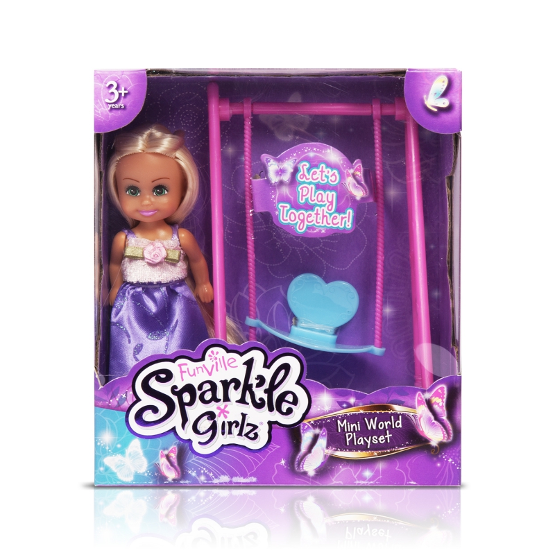 1 шт. доступно к заказу/ Sparkle Girlz Игровой набор (кукла 11,5 см, мебель, роз.)