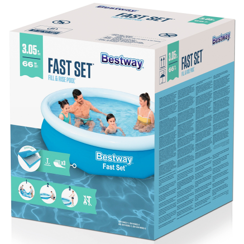 1 шт. доступно к заказу/ Бассейн с надувным бортом Bestway (305 х 66 см, 3200 л)