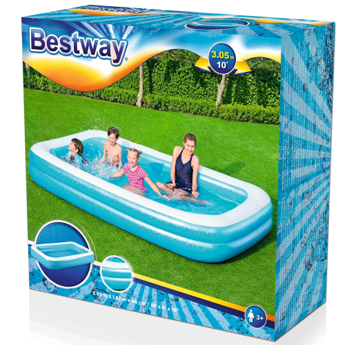 1 шт. доступно к заказу/ Бассейн семейный прямоугольный Bestway  (305х183х46 см, 850 л)