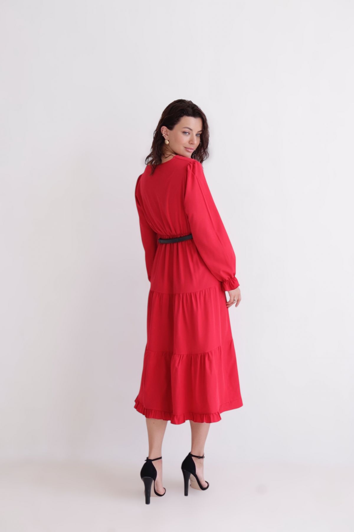 15295 Платье красное