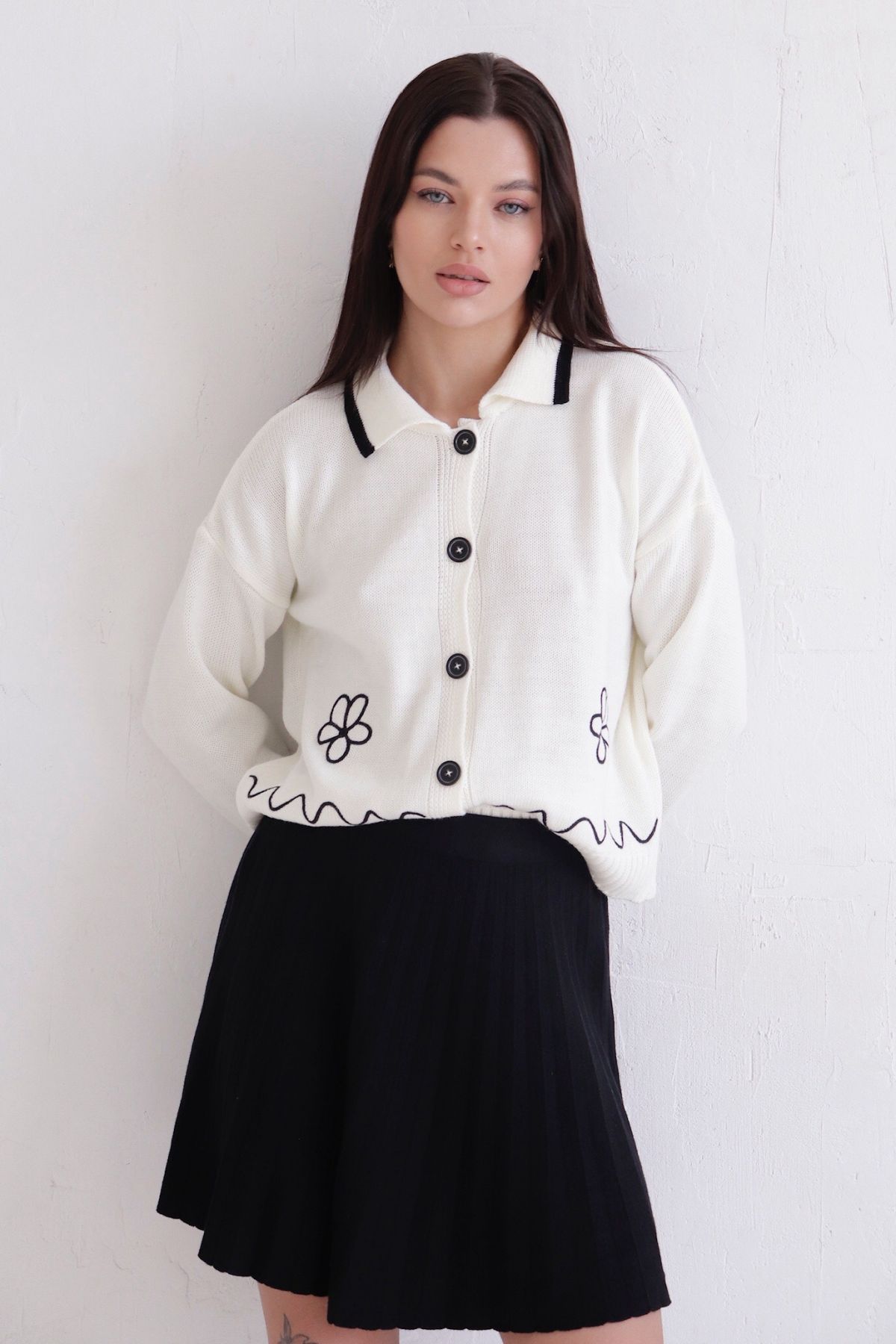 12068 Юбка чёрная вязаная (остаток: 42, 44, 46)