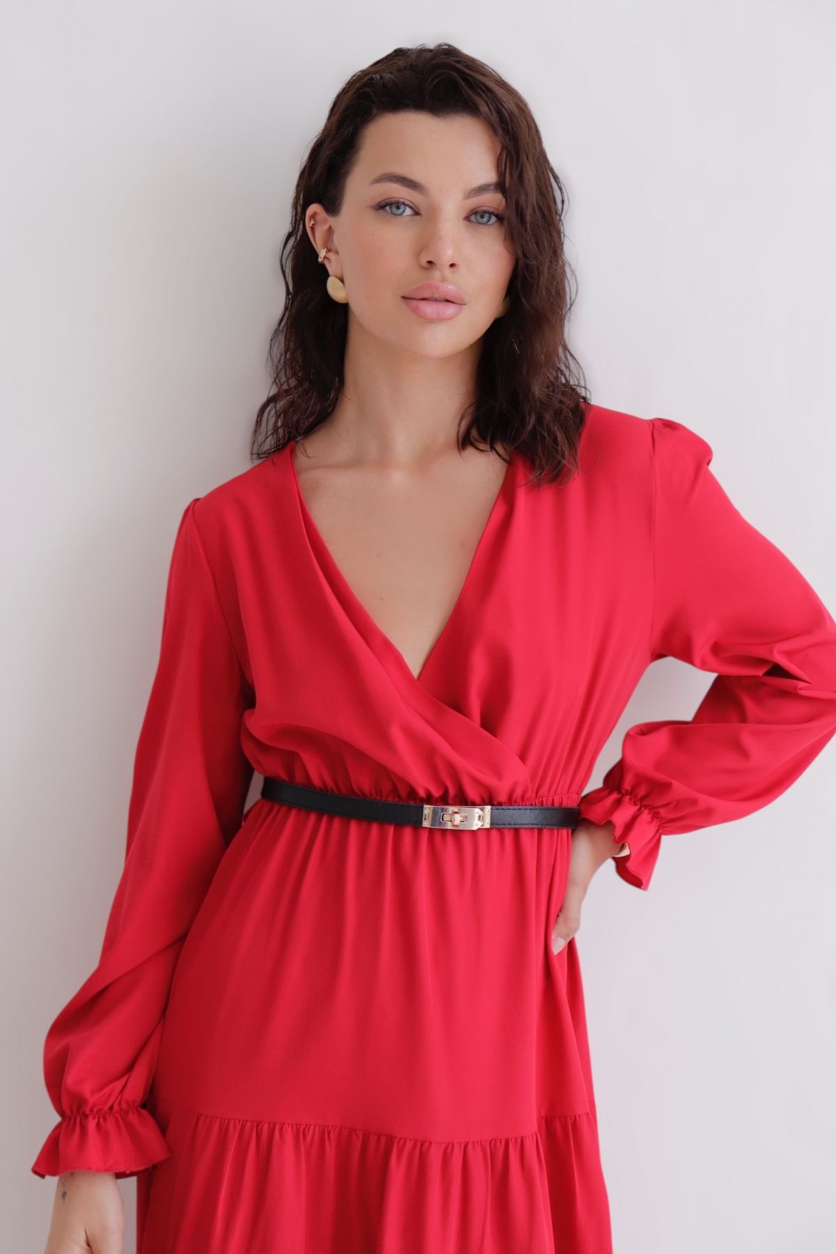 15295 Платье красное