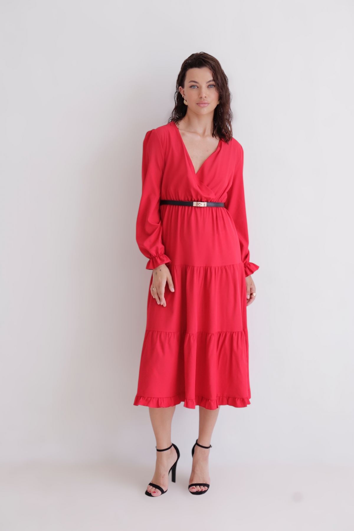 15295 Платье красное